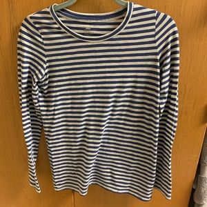 Cute blue and white striped shirt